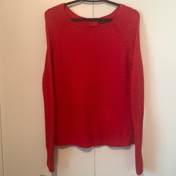 American Eagle Outfitters Red Knitted Long Sleeve Sweater Size Medium - Picture 1 of 9